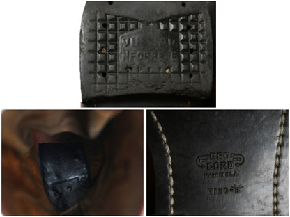 60s ★ ラッセルモカシン バードシューター ブーツ 9 メンズ 27cm / ヴィンテージ 白タグ 革靴 本革 レザー ダブルヴァンプ ロガー ワーク