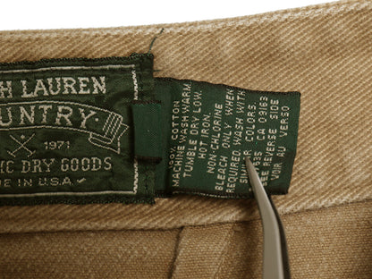 80s USA製 ポロカントリー ラルフローレン タイト ロング スカート レディース M 程 ヴィンテージ マキシ丈 スリット入り コットン ツイル