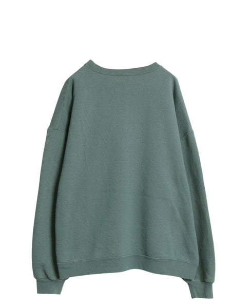 00s ラッセル 無地 スウェット メンズ レディース XXL 古着 オールド トレーナー 前V 裏起毛 ワンポイント ブランク 大きいサイズ グリーン