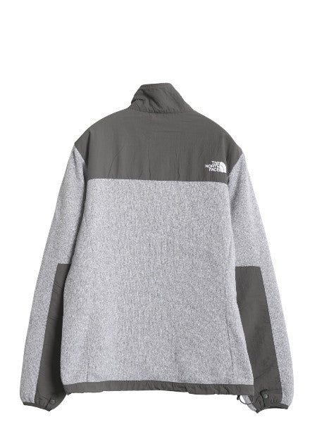 ノースフェイス デナリ ジャケット レディース L アウトドア フリース ナイロン フルジップ ブルゾン ハイネック アウター 2トーン 灰 濃灰