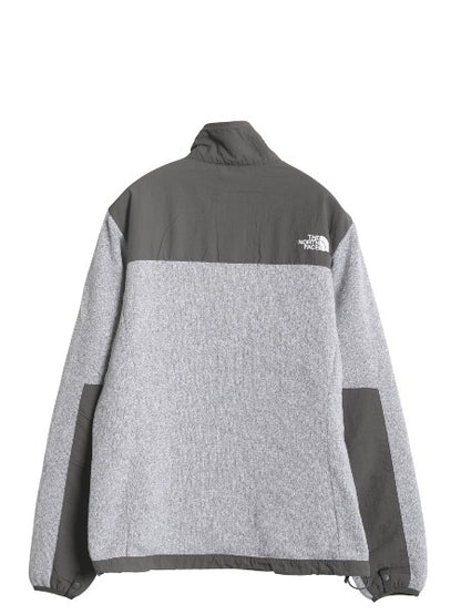 ノースフェイス デナリ ジャケット レディース L アウトドア フリース ナイロン フルジップ ブルゾン ハイネック アウター 2トーン 灰 濃灰