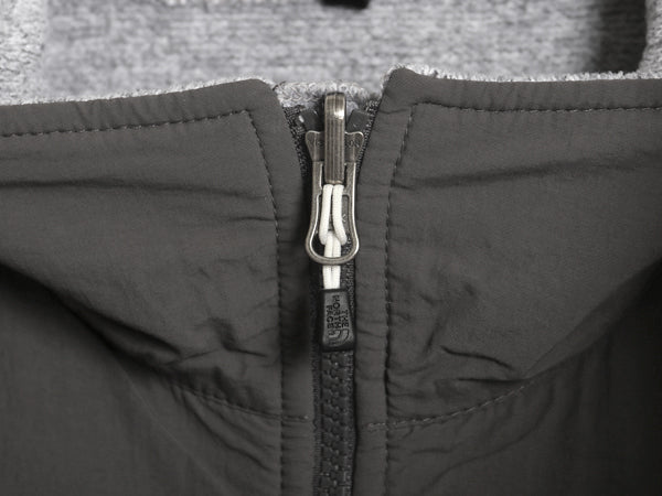 ノースフェイス デナリ ジャケット レディース L アウトドア フリース ナイロン フルジップ ブルゾン ハイネック アウター 2トーン 灰 濃灰