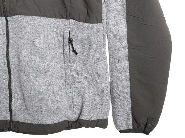 ノースフェイス デナリ ジャケット レディース L アウトドア フリース ナイロン フルジップ ブルゾン ハイネック アウター 2トーン 灰 濃灰