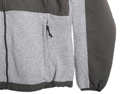 ノースフェイス デナリ ジャケット レディース L アウトドア フリース ナイロン フルジップ ブルゾン ハイネック アウター 2トーン 灰 濃灰