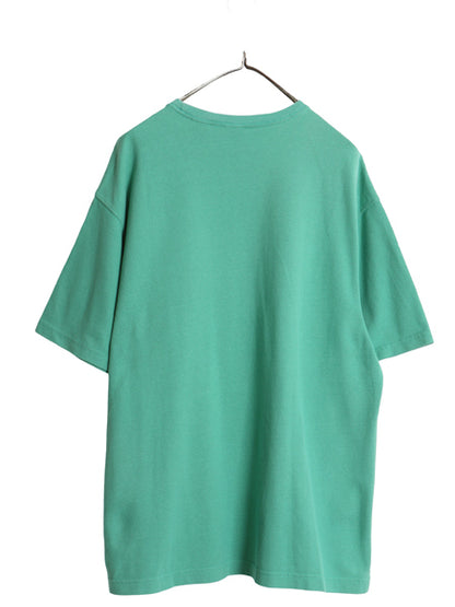 00s オールド ギャップ 鹿の子 ポケット付き 半袖 Tシャツ メンズ L / 無地 ポケT ヘビーウェイト コットン カットソー ボックス グリーン
