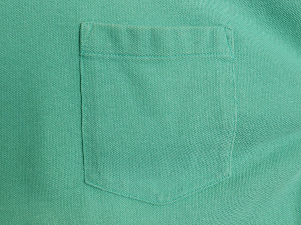 00s オールド ギャップ 鹿の子 ポケット付き 半袖 Tシャツ メンズ L / 無地 ポケT ヘビーウェイト コットン カットソー ボックス グリーン