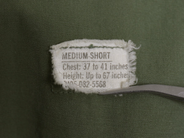 60s ★ 米軍実物 US ARMY 3rd ジャングルファティーグ ジャケット MEDIUM SHORT ヴィンテージ ミリタリー ノンリップ スコードロン パッチ