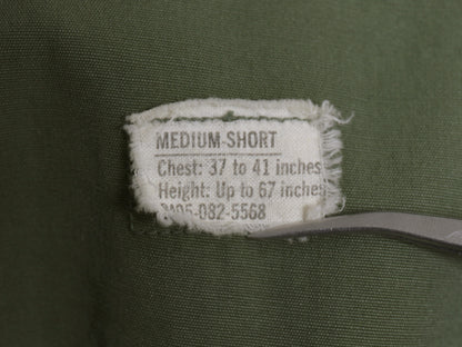 60s ★ 米軍実物 US ARMY 3rd ジャングルファティーグ ジャケット MEDIUM SHORT ヴィンテージ ミリタリー ノンリップ スコードロン パッチ