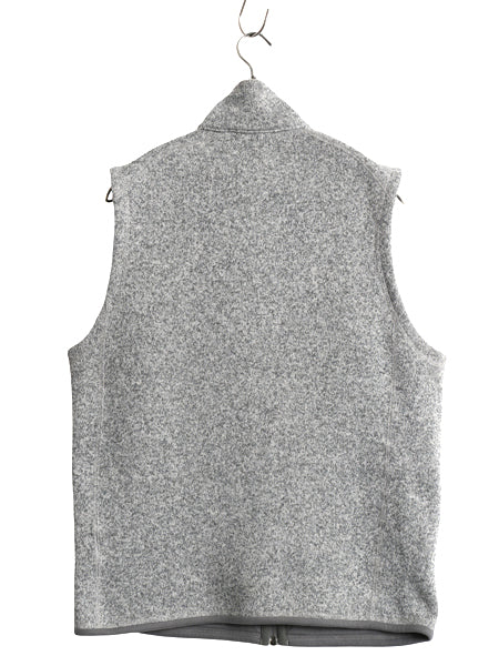 パタゴニア ベターセーター ベスト メンズ М / 古着 フリース セーター 前開き フルジップ アウトドア ハイネック 重ね着 霜降り グレー