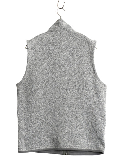 パタゴニア ベターセーター ベスト メンズ М / 古着 フリース セーター 前開き フルジップ アウトドア ハイネック 重ね着 霜降り グレー