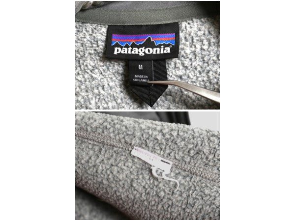パタゴニア ベターセーター ベスト メンズ М / 古着 フリース セーター 前開き フルジップ アウトドア ハイネック 重ね着 霜降り グレー