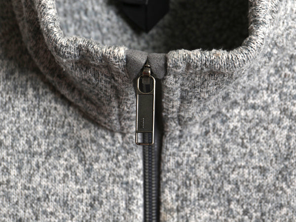 パタゴニア ベターセーター ベスト メンズ М / 古着 フリース セーター 前開き フルジップ アウトドア ハイネック 重ね着 霜降り グレー