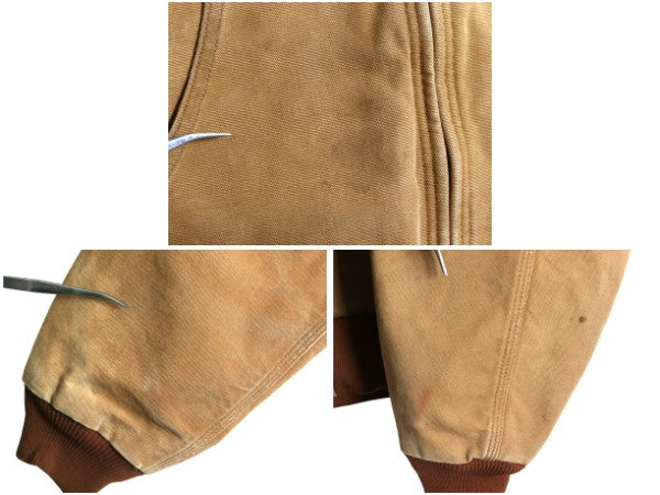 US企画 90s USA製 カーハート アクティブ ジャケット メンズ XL オールド ダック パーカー メッシュ ライナー フルジップ 大きいサイズ 茶