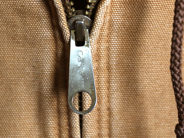 US企画 90s USA製 カーハート アクティブ ジャケット メンズ XL オールド ダック パーカー メッシュ ライナー フルジップ 大きいサイズ 茶