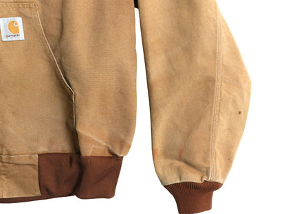 US企画 90s USA製 カーハート アクティブ ジャケット メンズ XL オールド ダック パーカー メッシュ ライナー フルジップ 大きいサイズ 茶