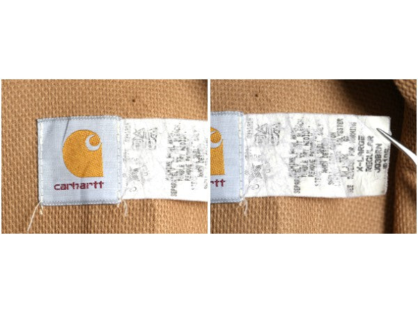 US企画 90s USA製 カーハート アクティブ ジャケット メンズ XL オールド ダック パーカー メッシュ ライナー フルジップ 大きいサイズ 茶
