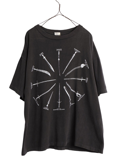 90s ★ ハイランダー ムービー ロゴ プリント Tシャツ メンズ XXL / オールド オフィシャル 当時物 映画 剣 刀 イラスト グラフィック 黒