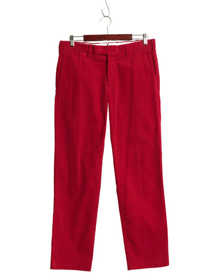 00s ポロ ラルフローレン 細畝 コーデュロイ パンツ メンズ 32 32 / オールド SLIM FIT スラックス ストレート ノータック アーミー タイプ