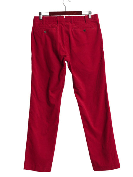 00s ポロ ラルフローレン 細畝 コーデュロイ パンツ メンズ 32 32 / オールド SLIM FIT スラックス ストレート ノータック アーミー タイプ
