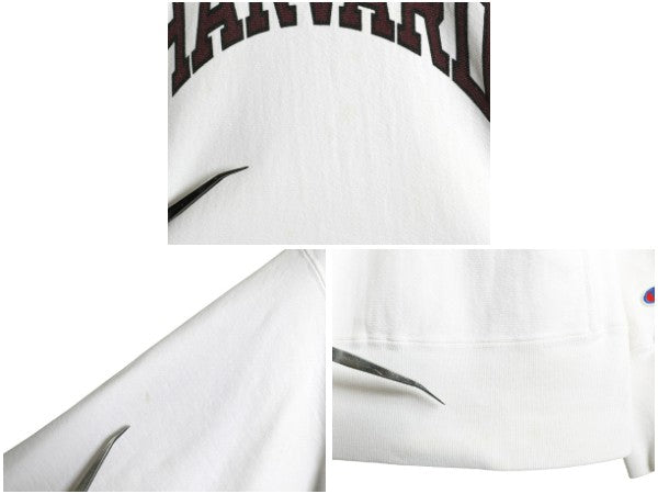 80s USA製 ★ チャンピオン リバースウィーブ ハーバード 染込み プリント スウェット メンズ M ヴィンテージ トレーナー 裏起毛 カレッジ