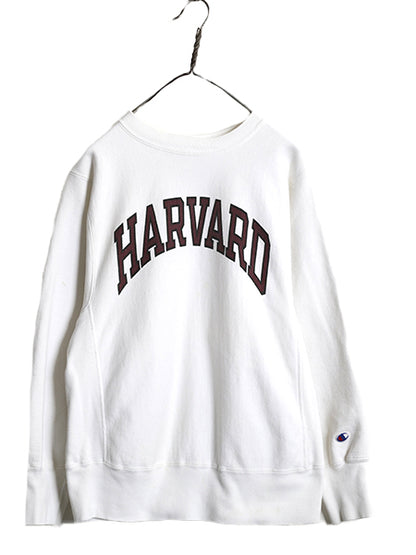 80s USA製 ★ チャンピオン リバースウィーブ ハーバード 染込み プリント スウェット メンズ M ヴィンテージ トレーナー 裏起毛 カレッジ