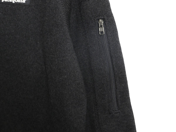 デッドストック パタゴニア ベターセーター ジャケット レディース М 新品 22年製 裏起毛 フリース セーター フルジップ ブルゾン 企業 黒