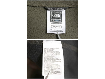 ノースフェイス ハーフジップ フリース 長袖 Tシャツ メンズ XXL / アウトドア ロンT ストレッチ ハイネック 大きいサイズ ツートン 薄手