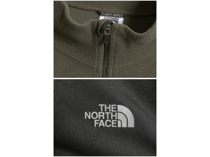 ノースフェイス ハーフジップ フリース 長袖 Tシャツ メンズ XXL / アウトドア ロンT ストレッチ ハイネック 大きいサイズ ツートン 薄手