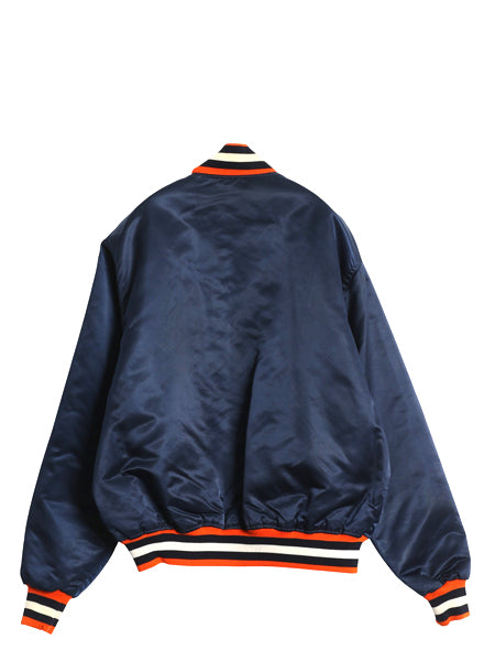 90s USA製 カレッジ ナイロン サテン スタジャン メンズ XL / オールド NFL スターター 中綿 キルティング ライナー ブルゾン 大きいサイズ
