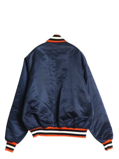 90s USA製 カレッジ ナイロン サテン スタジャン メンズ XL / オールド NFL スターター 中綿 キルティング ライナー ブルゾン 大きいサイズ