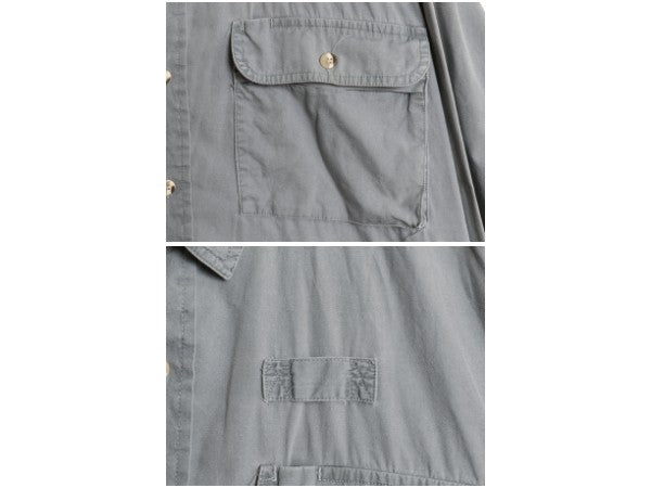 90s オービス 長袖 フィッシング シャツ メンズ XL / 旧タグ オールド アウトドア ジャケット コットン ポプリン 大きいサイズ サファリ 