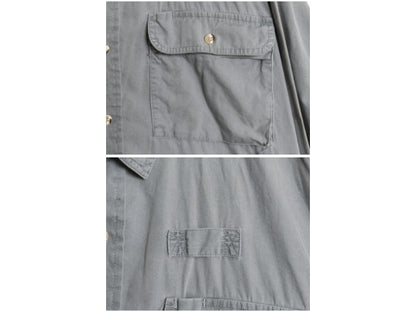 90s オービス 長袖 フィッシング シャツ メンズ XL / 旧タグ オールド アウトドア ジャケット コットン ポプリン 大きいサイズ サファリ 
