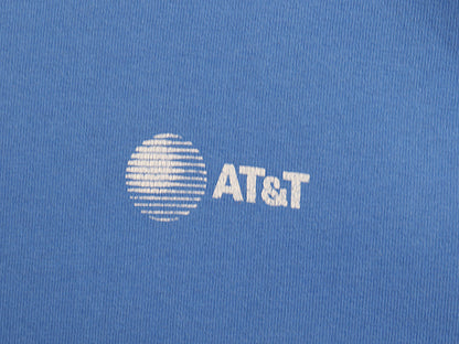 90s USA製 AT&T 企業 プリント 半袖 Tシャツ メンズ XL / オールド 当時物 オフィシャル ヘビーウェイト ワンポイント ブルー 大きいサイズ