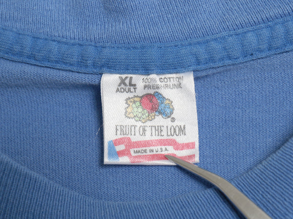 90s USA製 AT&T 企業 プリント 半袖 Tシャツ メンズ XL / オールド 当時物 オフィシャル ヘビーウェイト ワンポイント ブルー 大きいサイズ