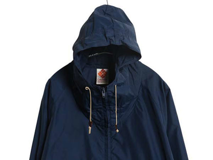 70s 80s コロンビア ナイロン アノラック パーカー ジャケット メンズ L ヴィンテージ プルオーバー ハーフジップ マンパ パッカブル 無地