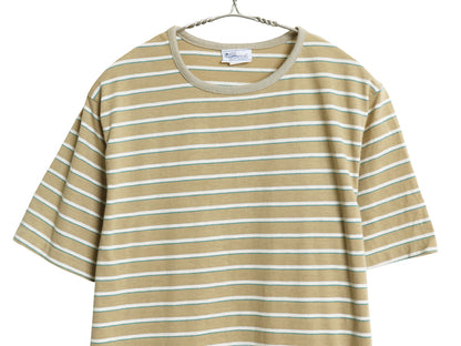 デッドストック 80s ボーダー 半袖 Tシャツ メンズ M 小さめ S / 新品 ヴィンテージ カットソー シングルステッチ マルチカラー カジュアル