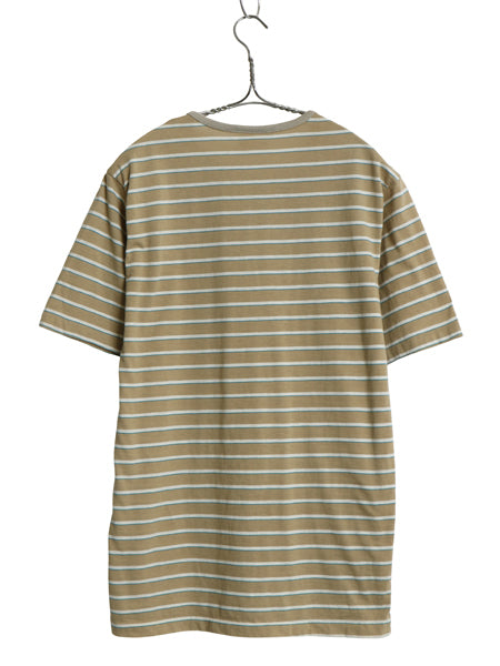 デッドストック 80s ボーダー 半袖 Tシャツ メンズ M 小さめ S / 新品 ヴィンテージ カットソー シングルステッチ マルチカラー カジュアル
