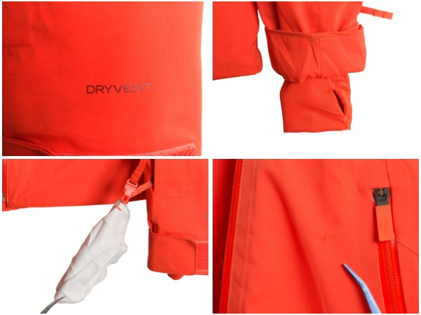 US企画 ノースフェイス DryVent 中綿 マウンテンパーカー ジャケット レディース XS / ストレッチ ナイロン マンパ フルジップ ジャンパー