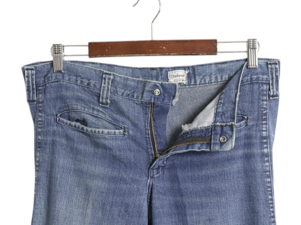 70s USA製 ★ MADEWELL デニム セーラー パンツ 実寸 34 31 程/ ヴィンテージ ワイド フレア ブーツカット ジーパン ジーンズ ワーク TALON