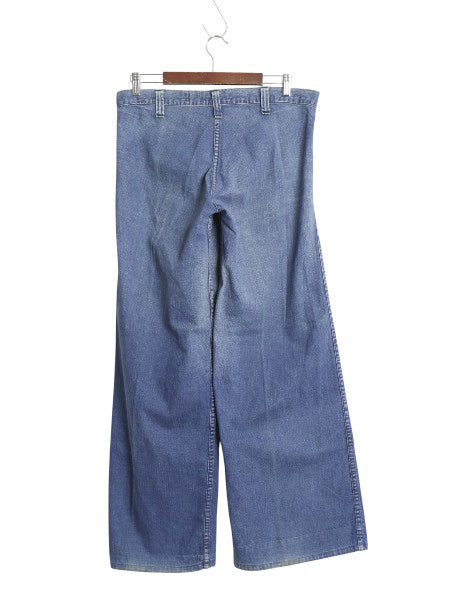 70s USA製 ★ MADEWELL デニム セーラー パンツ 実寸 34 31 程/ ヴィンテージ ワイド フレア ブーツカット ジーパン ジーンズ ワーク TALON