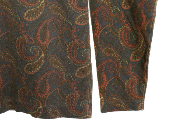 90s オールド ギャップ タートルネック 長袖 Tシャツ レディース M / 古着 旧タグ ペイズリー 総柄 ロンT ストレッチ コットン カットソー