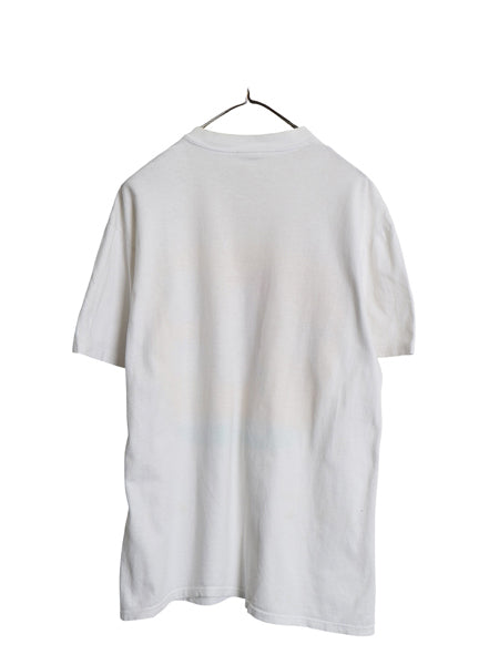 80s USA製 ジョーク イラスト プリント Tシャツ メンズ L / ヴィンテージ アート グラフィック シングルステッチ クルーネック カットソー