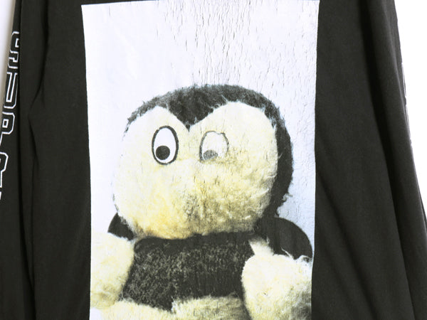18AW USA製 シュプリーム フォト プリント 長袖 Tシャツ メンズ S / 古着 ロンT アート イラスト グラフィック ヘビーウェイト コットン 黒
