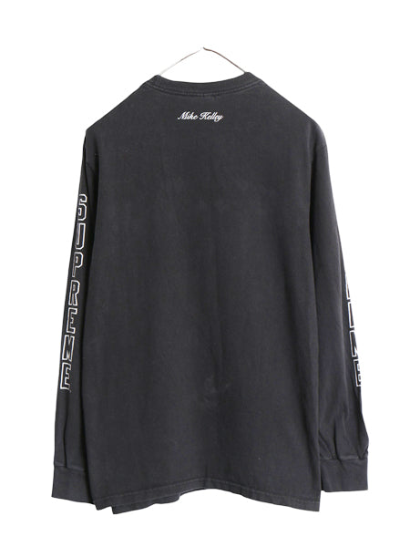 18AW USA製 シュプリーム フォト プリント 長袖 Tシャツ メンズ S / 古着 ロンT アート イラスト グラフィック ヘビーウェイト コットン 黒
