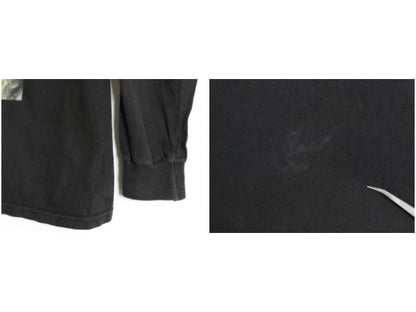 18AW USA製 シュプリーム フォト プリント 長袖 Tシャツ メンズ S / 古着 ロンT アート イラスト グラフィック ヘビーウェイト コットン 黒