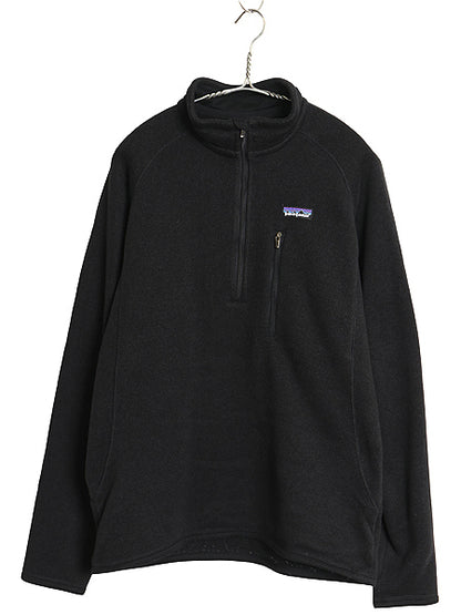 パタゴニア ベターセーター ハーフジップ メンズ M / 古着 11年製 アウトドア フリース セーター 裏起毛 ジャケット プルオーバー ブラック
