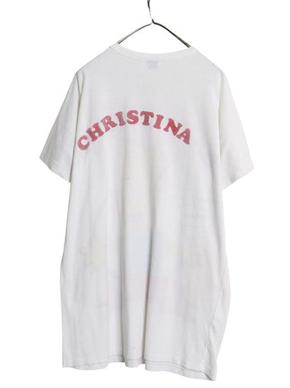  90s USA製 初期 シンプソンズ プリント Tシャツ メンズ レディース XXL 程 オールド オフィシャル キャラクター イラスト 大きいサイズ 白