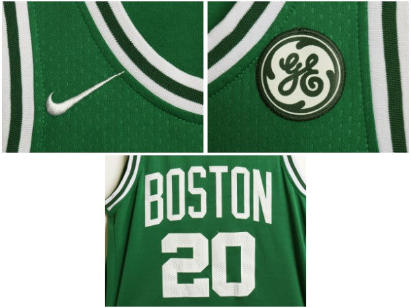 ボストン セルティックス メッシュ タンクトップ メンズ XL 程 NBA オフィシャル ナイキ スウッシュ ユニフォーム バスケ ゲームシャツ 緑