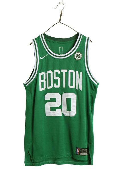 ボストン セルティックス メッシュ タンクトップ メンズ XL 程 NBA オフィシャル ナイキ スウッシュ ユニフォーム バスケ ゲームシャツ 緑