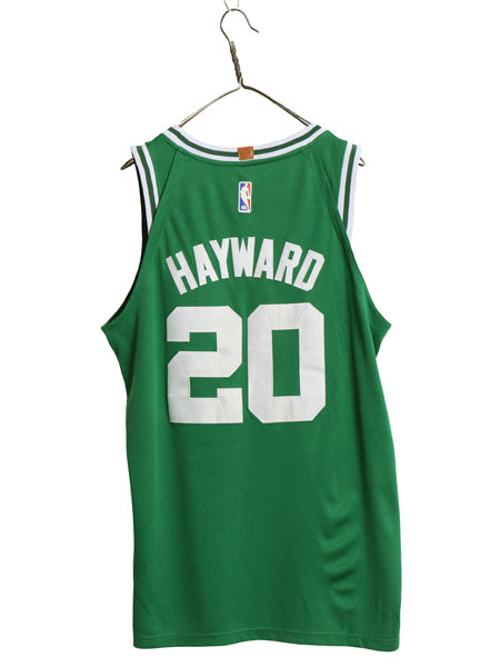 ボストン セルティックス メッシュ タンクトップ メンズ XL 程 NBA オフィシャル ナイキ スウッシュ ユニフォーム バスケ ゲームシャツ 緑